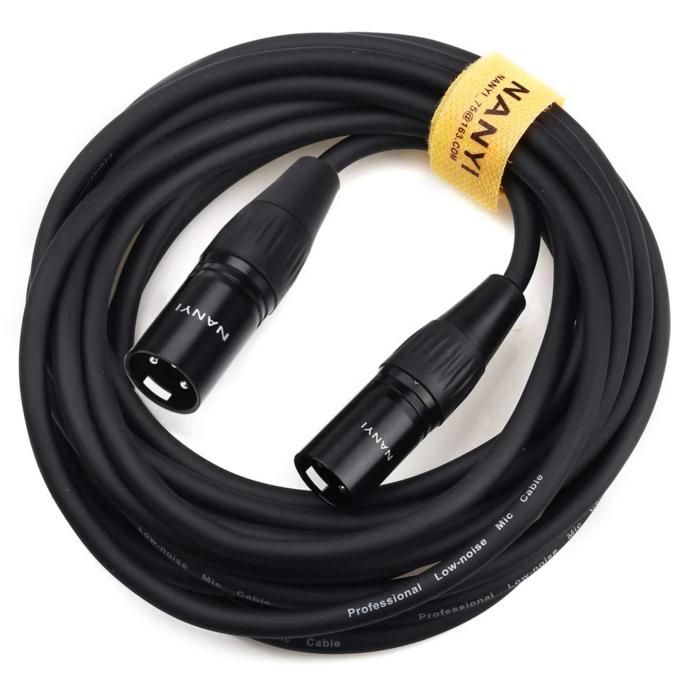NANYI Microphone Cable 3-pin XLR Male-to-XLR Male Microphone Cable DMX Cable Patch Cord, Oxygen-Free Copper, 10 feet XLR Male To Male-10Feet - Image 6
