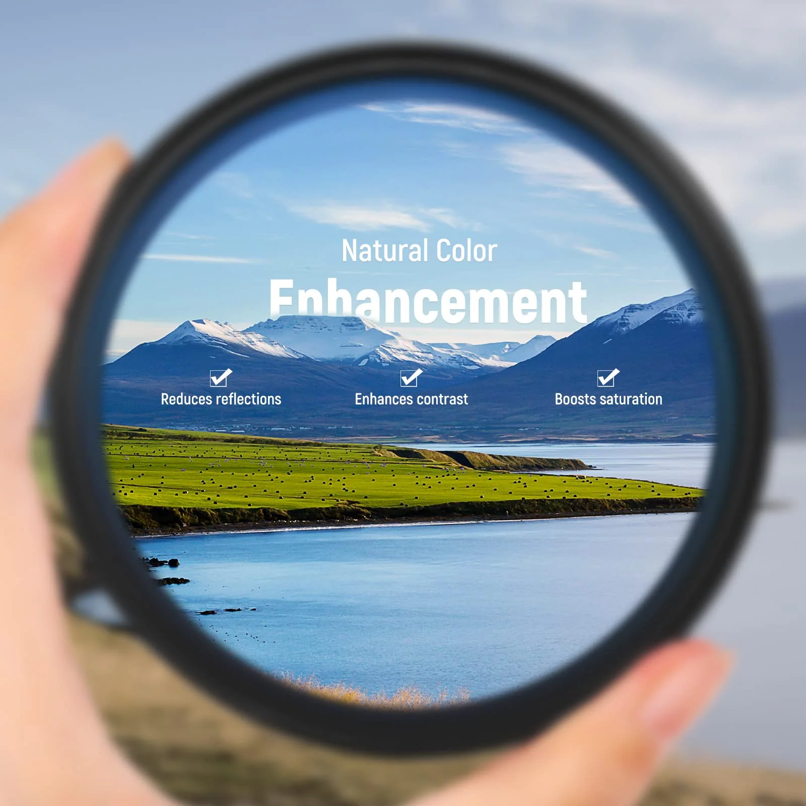 NEEWER 67mm Polarising Filter, CPL Filter with 30 Layers of Multi-Layer Polarising Film, Reduces Glare/Improves Contrast/Ultra Thin/Reduces Reflection/HD Optical Glass - Image 3