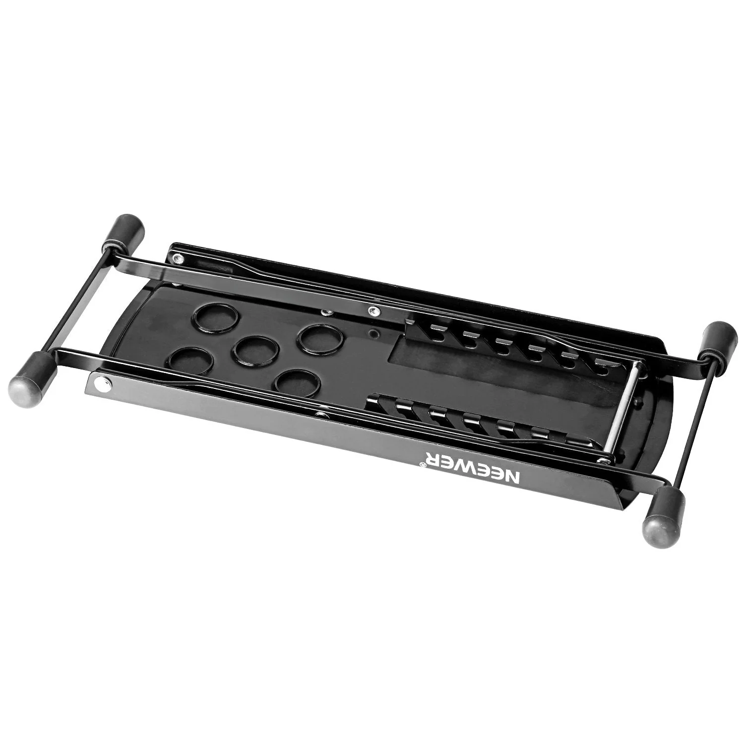 Neewer Extra Sturdy Guitar Foot Rest Made of Solid Iron, Provides Six Easily Adjusted Height Positions, Excellent Stability with Rubber End Caps and Non-Slip Rubber Pad (Black) - Image 5