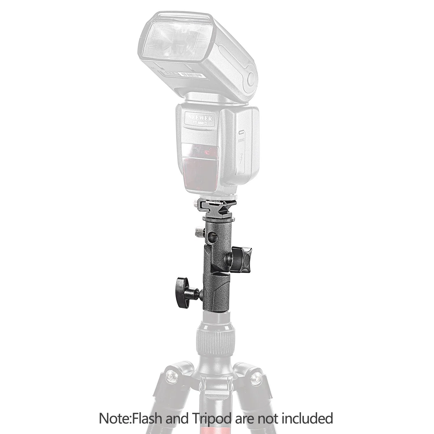 Neewer Professional Universal E Type Camera Flash Speedlite Mount Swivel Light Stand Bracket with Umbrella Holder for Canon Nikon Pentax Olympus and Other Flashes, Studio Light, LED Light(2 Pack) - Image 4