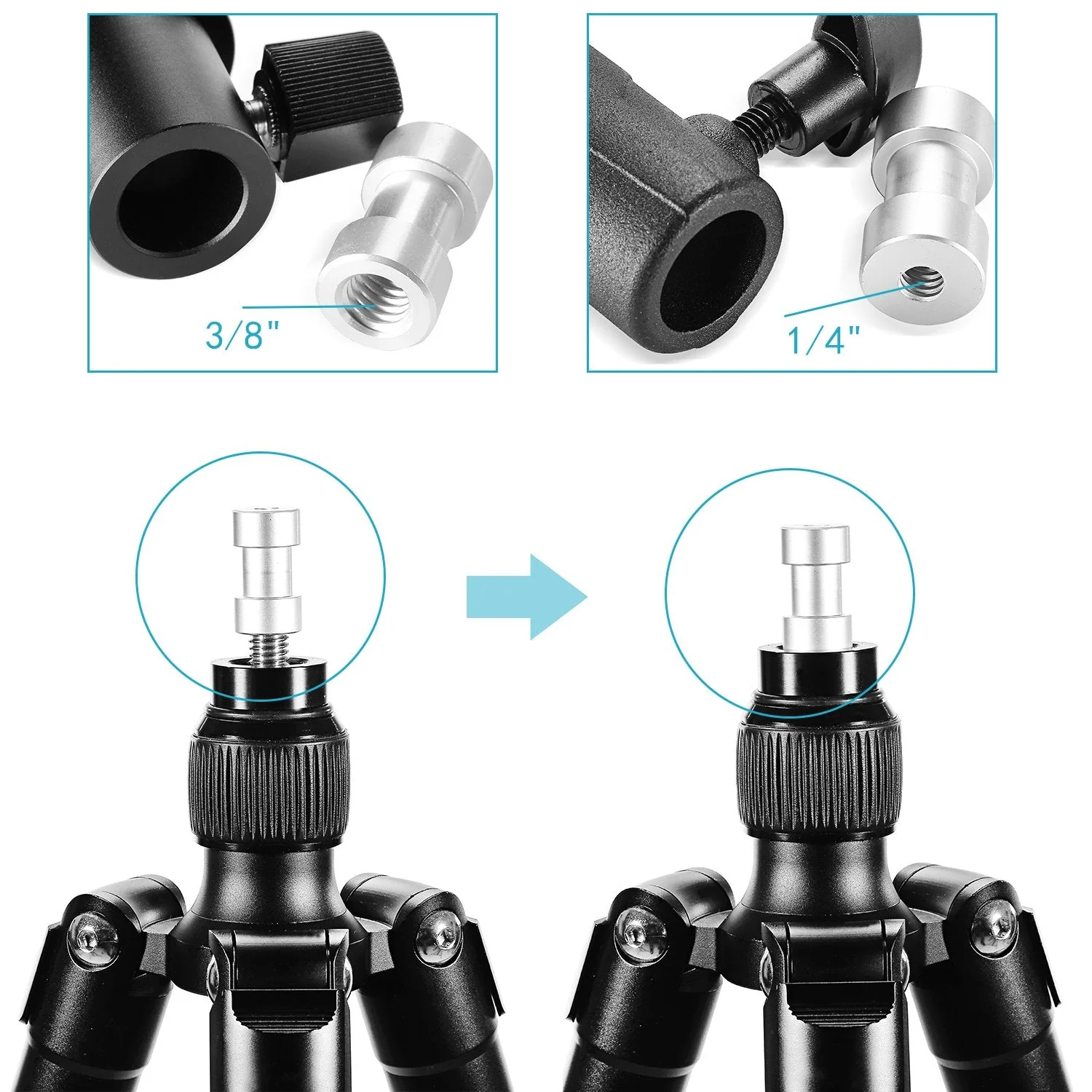 Neewer Professional Universal E Type Camera Flash Speedlite Mount Swivel Light Stand Bracket with Umbrella Holder for Canon Nikon Pentax Olympus and Other Flashes, Studio Light, LED Light(2 Pack) - Image 6
