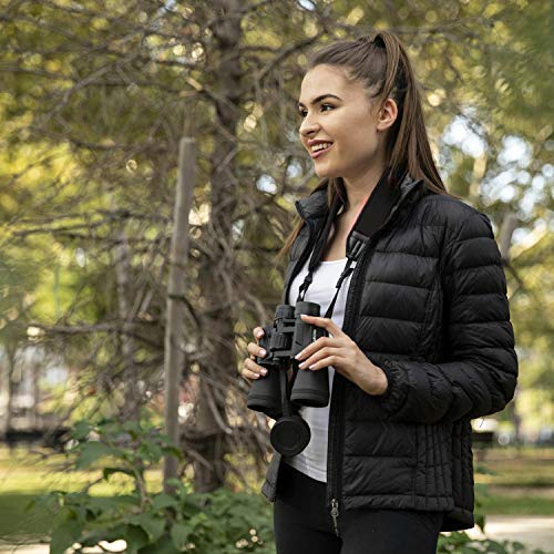 Neoprene Neck Shoulder Strap for Cameras and Binoculars - Comfortable Adjustable Fit for Men and Women with Anti Slip Material - Lightweight Design for Binocular Telescopes, and Rangefinders Black - Image 8