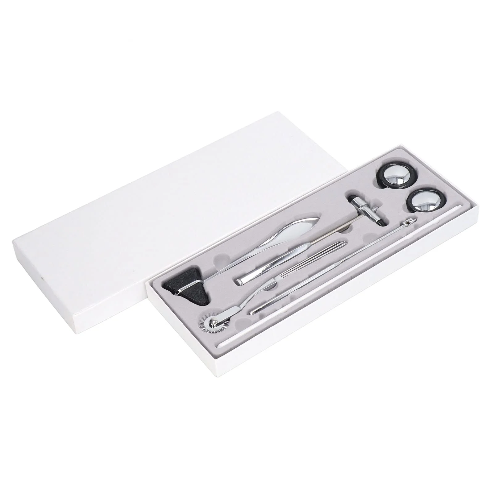Neurological Reflex Hammer Set, 5 Pieces, Medical Neurological Hammer Set Made of Stainless Steel, Multifunctional Portable Reflex Hammer for Examination of the Nervous System - Image 6