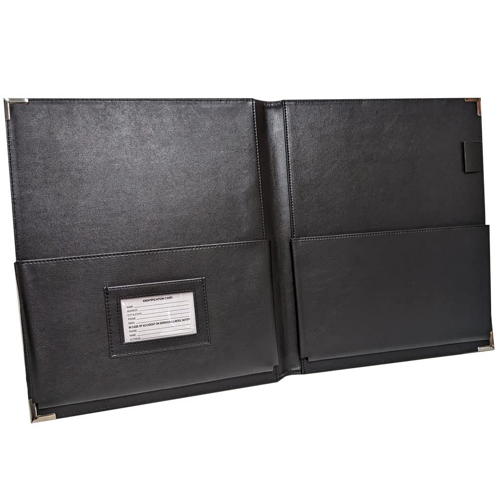 New! MSP Big Band Sheet Music Folder | 11.5" x 13.75" - Sheet Music Folios Storage Folder with Straps Closures for Band, Orchestra, Soloist, Piano - Instrument Player (MSP-240-Black) - Image 8