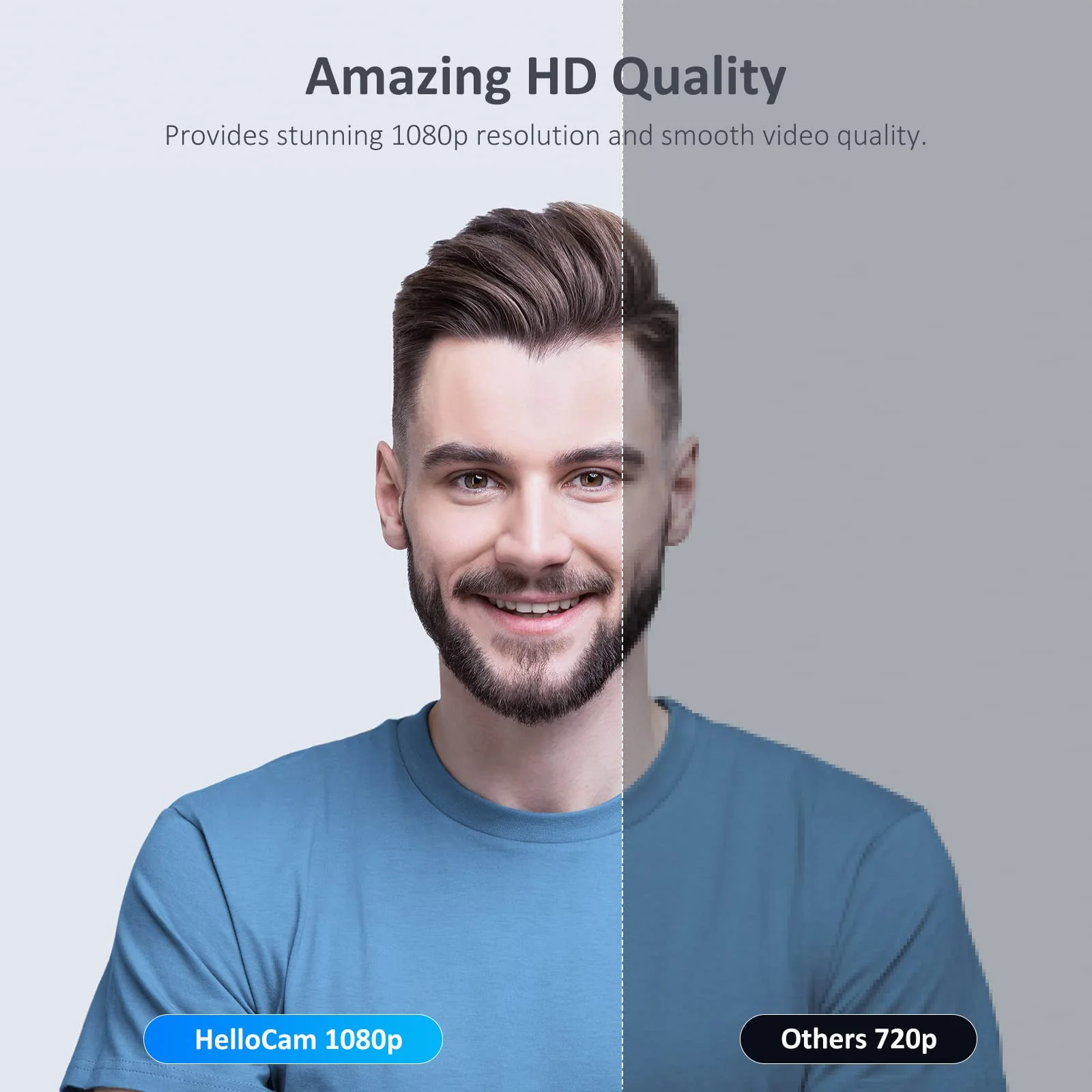 NexiGo HelloCam, 1080P Webcam with Windows Hello, True Privacy, Automatic Electronic Shutter, Computer Camera, Microphone, Facial Enhancement, HD USB Web Cam - Image 5