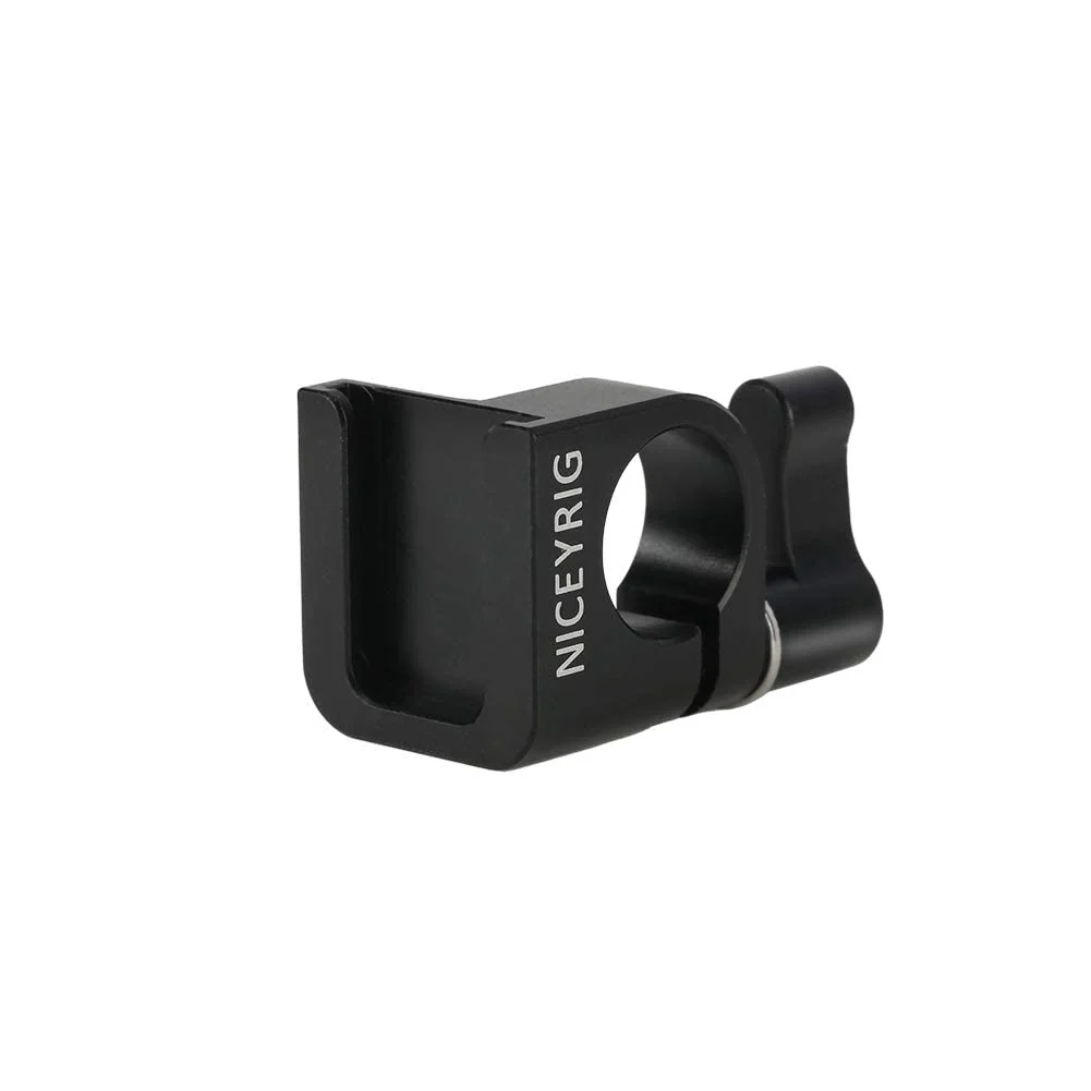 NICEYRIG 15mm Single Rod Clamp to Cold Shoe Adapter, DSLR Camera Rig Rail Block for Monitor Mount LED Light Microphone - 426 - Image 5