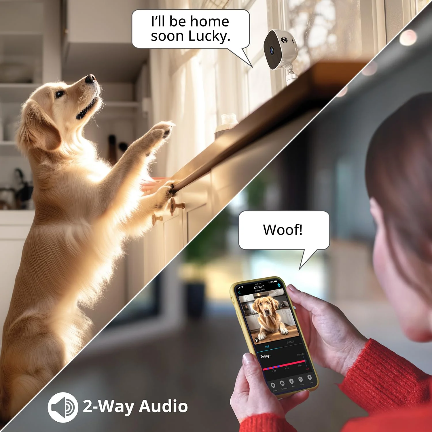 Night Owl Indoor Plug-in Wireless 1080p Deterrence Camera with 2-Way Audio (1 Camera) 1 camera - Image 6