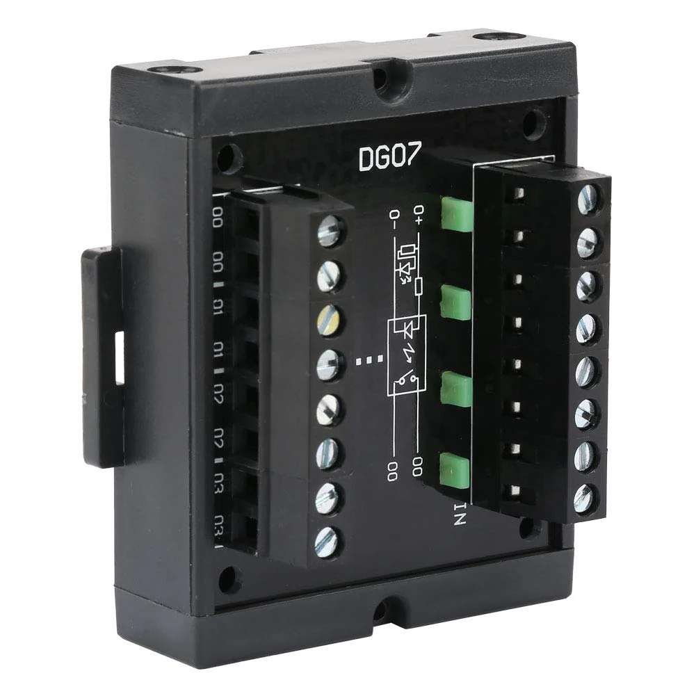 Nikou Level Converter, High Stability 10-28V Logic Level Converter, 4-Channel NPN to PNP Level Conversion with Two Lines DG07