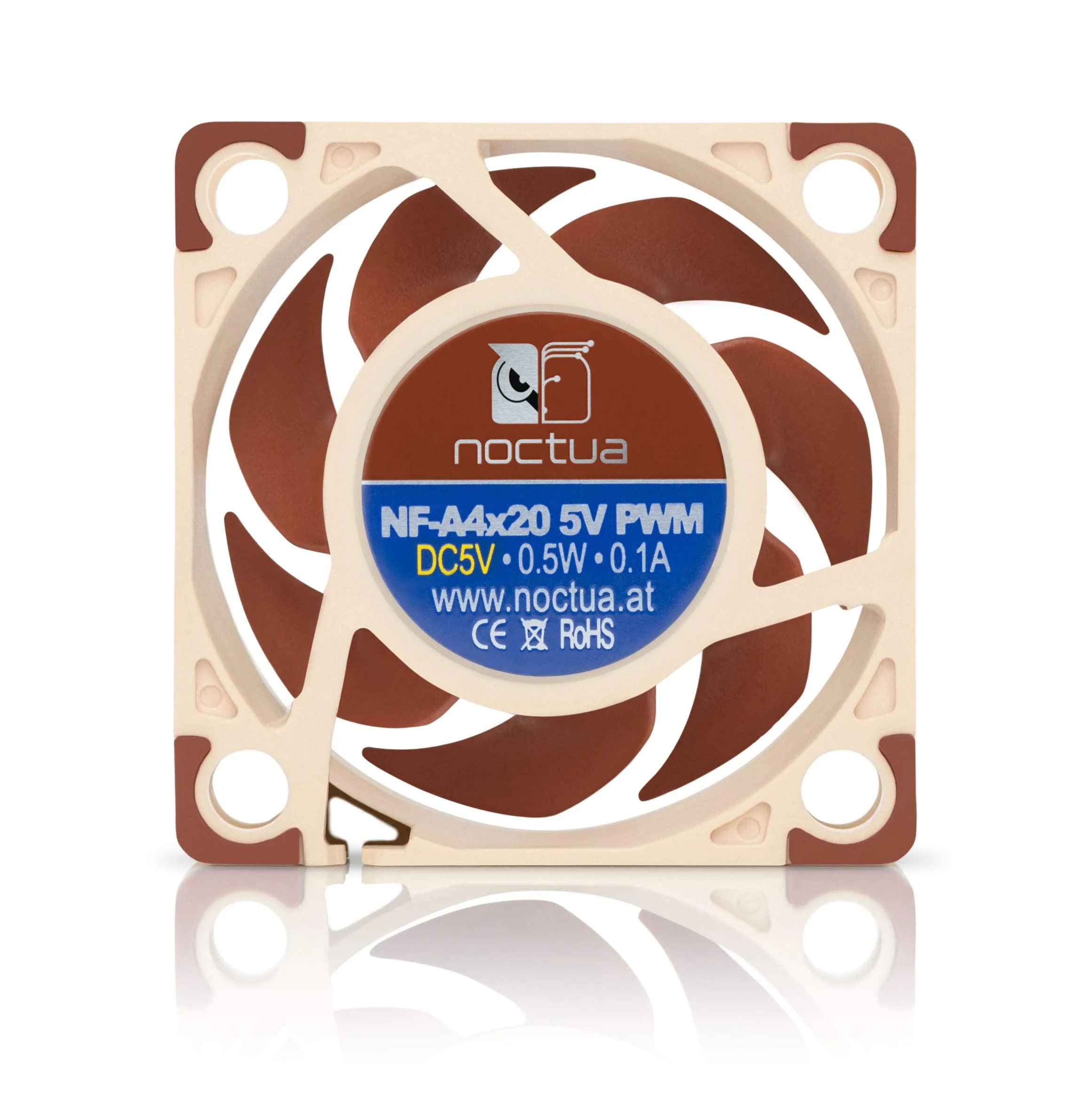 Noctua NF-A4x20 5V PWM, Premium Quiet Fan, 4-Pin, 5V Version (40x20mm, Brown) 40x20mm 5 Volt PWM - Image 5