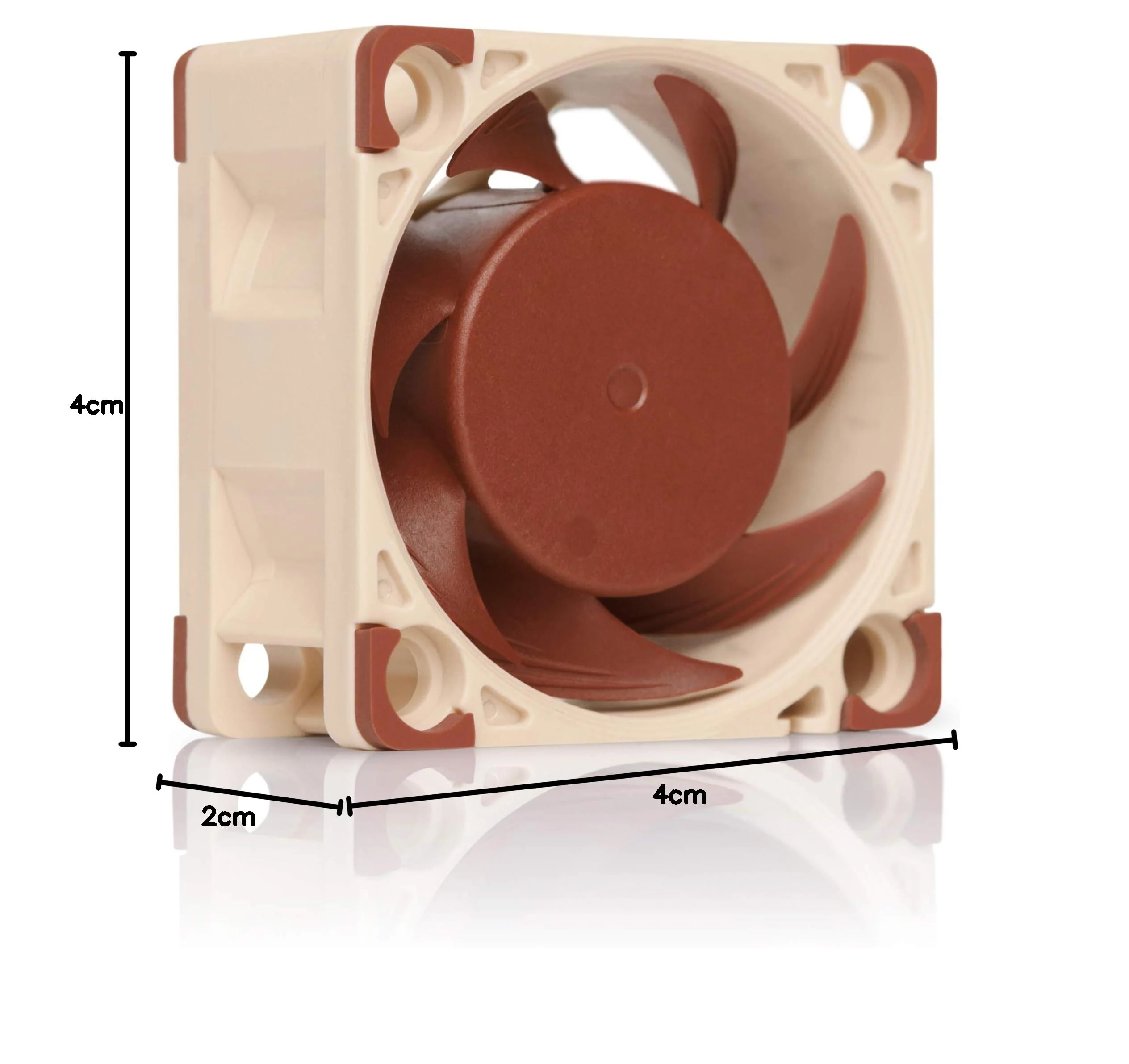 Noctua NF-A4x20 PWM, 4-Pin Premium Quiet Fan (40mm, Brown) 40x20mm 12 V - PWM Single - Image 8
