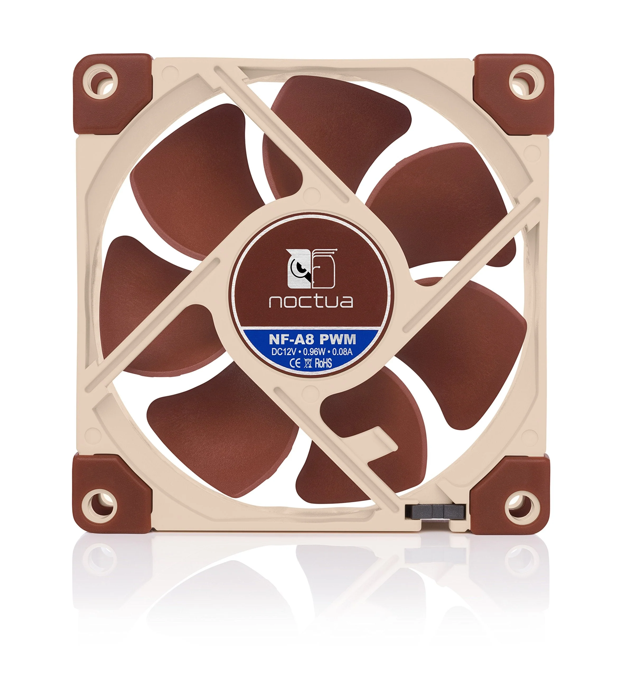 Noctua NF-A8 PWM, Premium Quiet Fan, 4-Pin (80mm, Brown) 80x80x25mm - Image 4