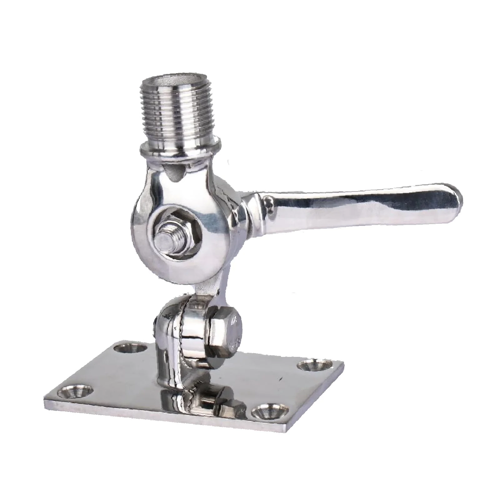 NovelBee Marine VHF Antenna Mount,316 Stainless Steel Antenna Adjustable Base Bracket Holder for Boats - Image 9