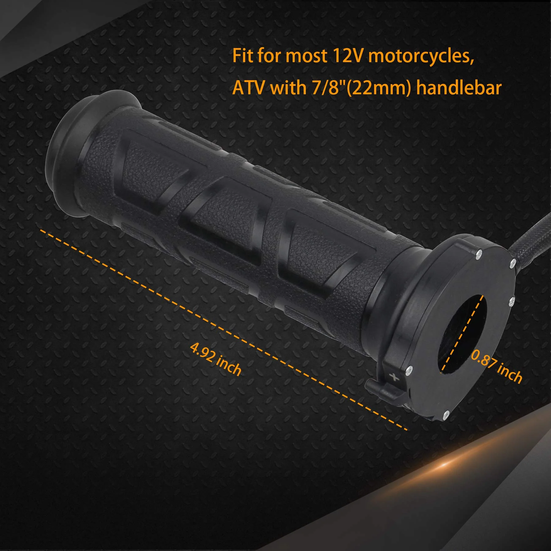 NTHREEAUTO Universal 7/8'' Heated Grips Motorcycle Handlebar Grip Compatible with Harley Honda Kawasaki Yamaha Dirt Bike ATV - Image 6
