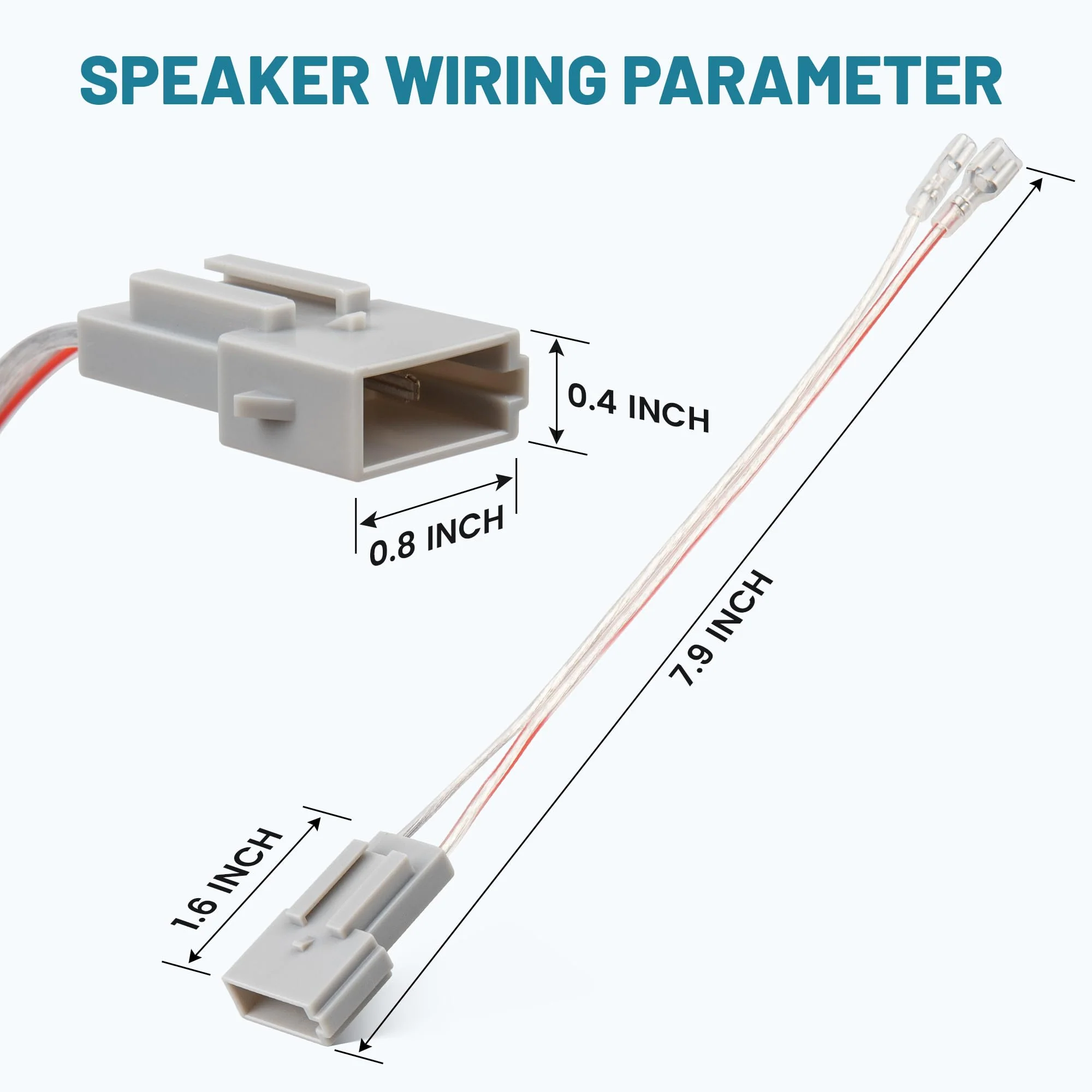 NuIth Aftermarket Door Speaker Wiring Adapter Compatible with 1992-1999 Ford F150/Explorer/Mustang/Lincoln Town Car/Mazda Miata/Mercury Cougar 4 PCS Speaker Wire Harness Adapter Connector Plug - Image 8