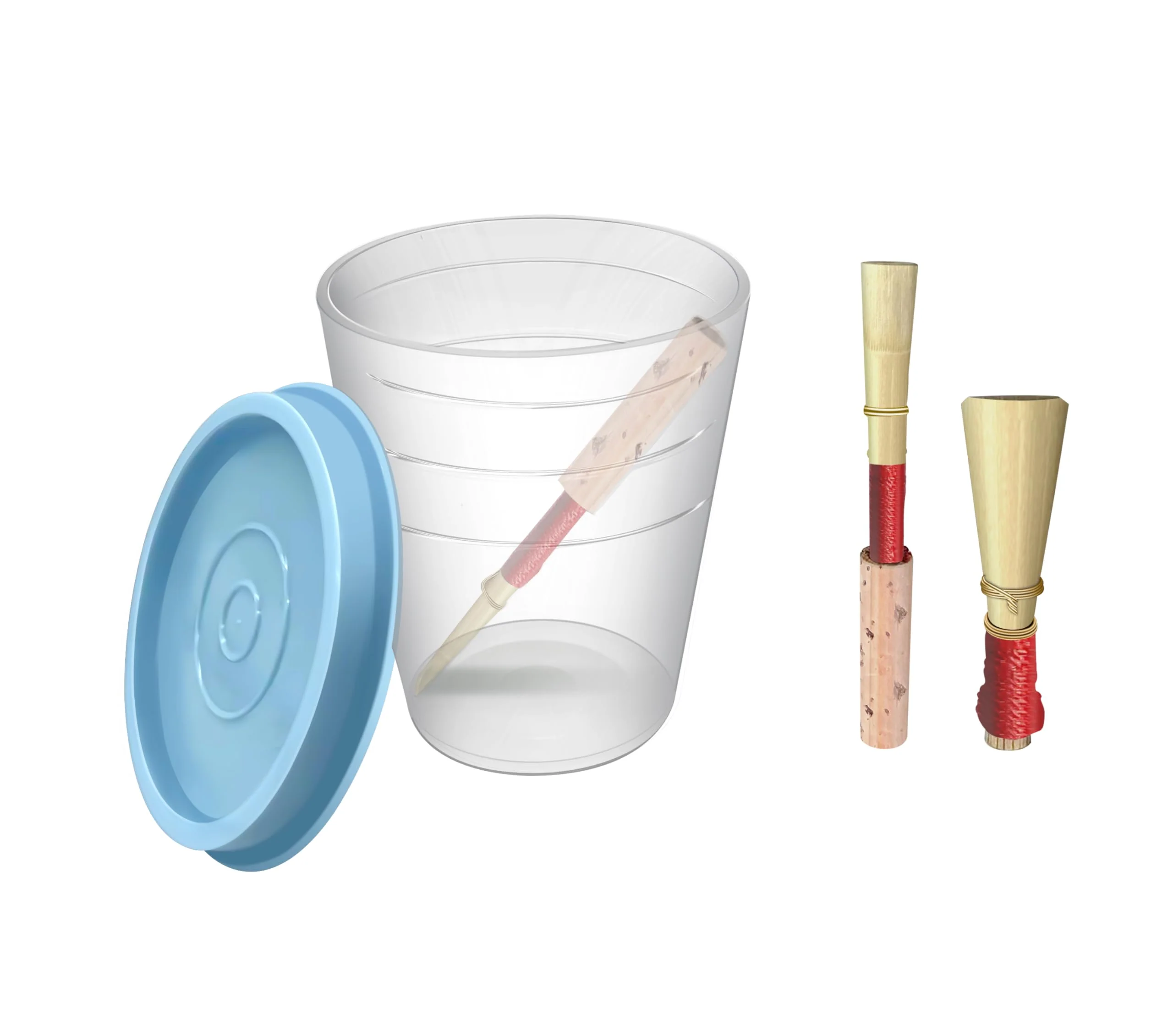 Oboe & Bassoon Reed Soaker Cup with Blue Lid – Durable Instrument Accessory, Leak-Free Design, Fits in Case, Ideal for Music Students, Great for Travel and Daily Use - Image 2