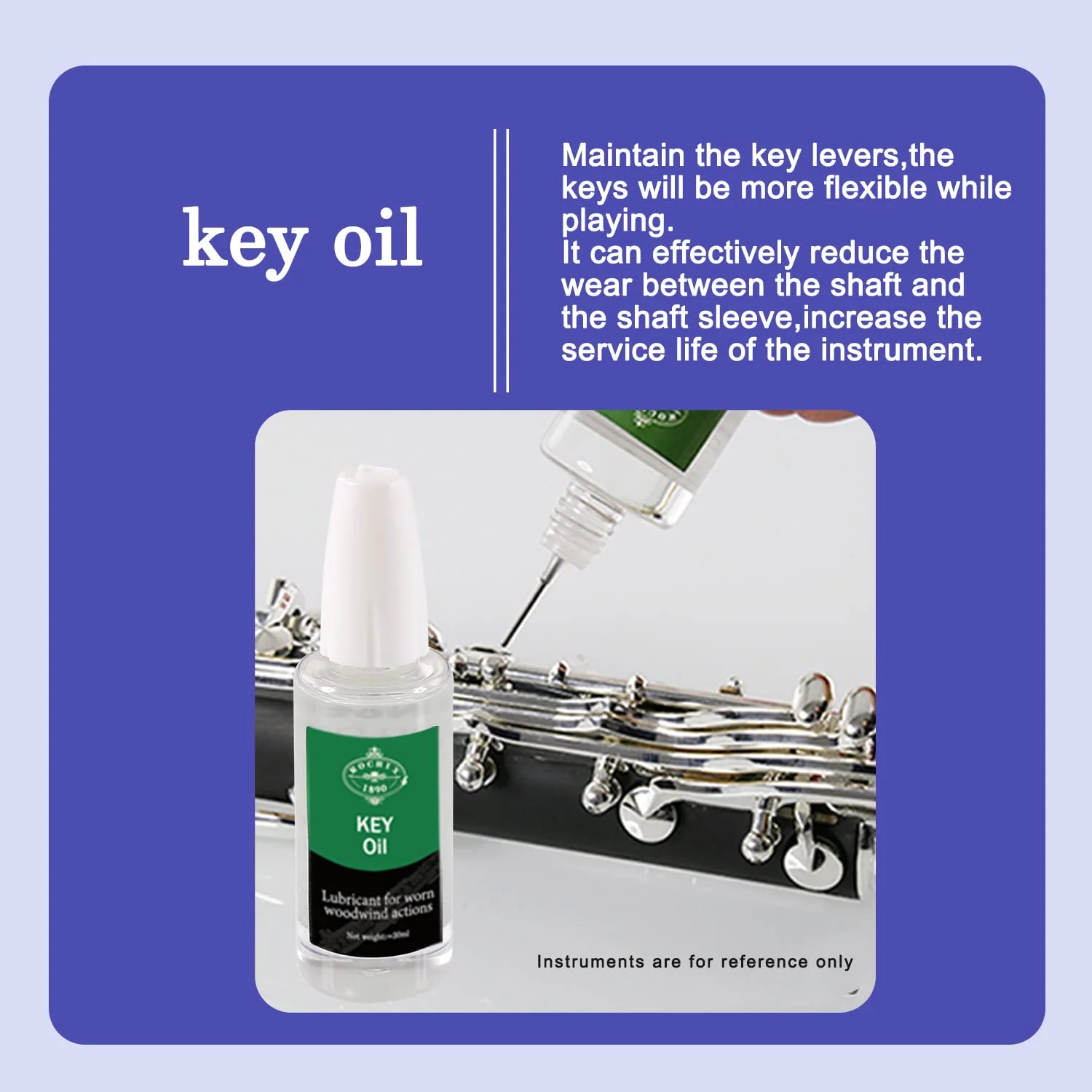 Oboe Cleaner Care Cleaning Kit,Maintenance Kit,Key Oil,Cork Grease,Swab,Cleaning Cloth,Pads Absorbent Cloth,Thumb Rest - Image 4