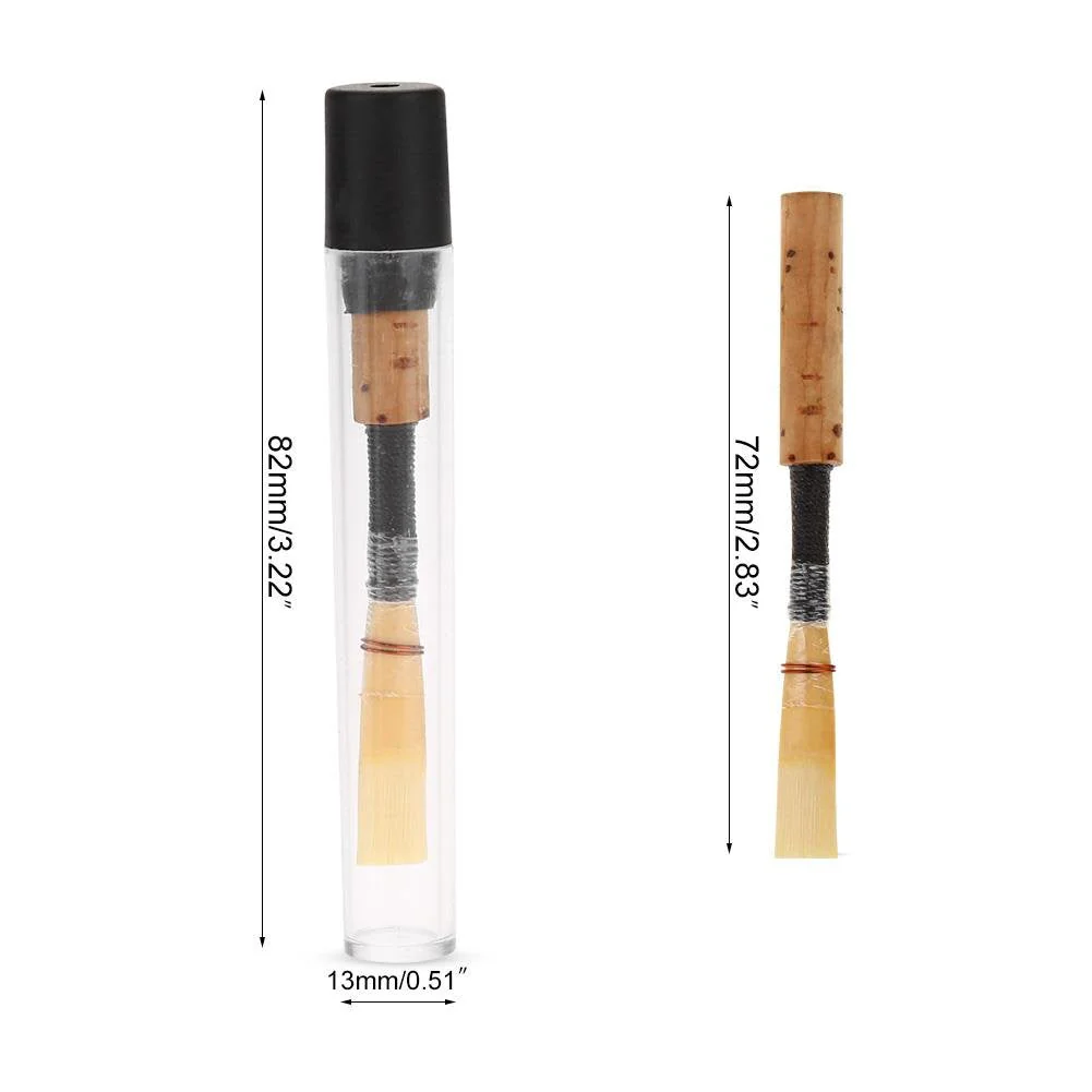 Oboe Medium Hard Oboe Reeds Handmade Oboe Cork Wind Instrument Parts with Storage Sleeves(5pcs) 5pcs - Image 6