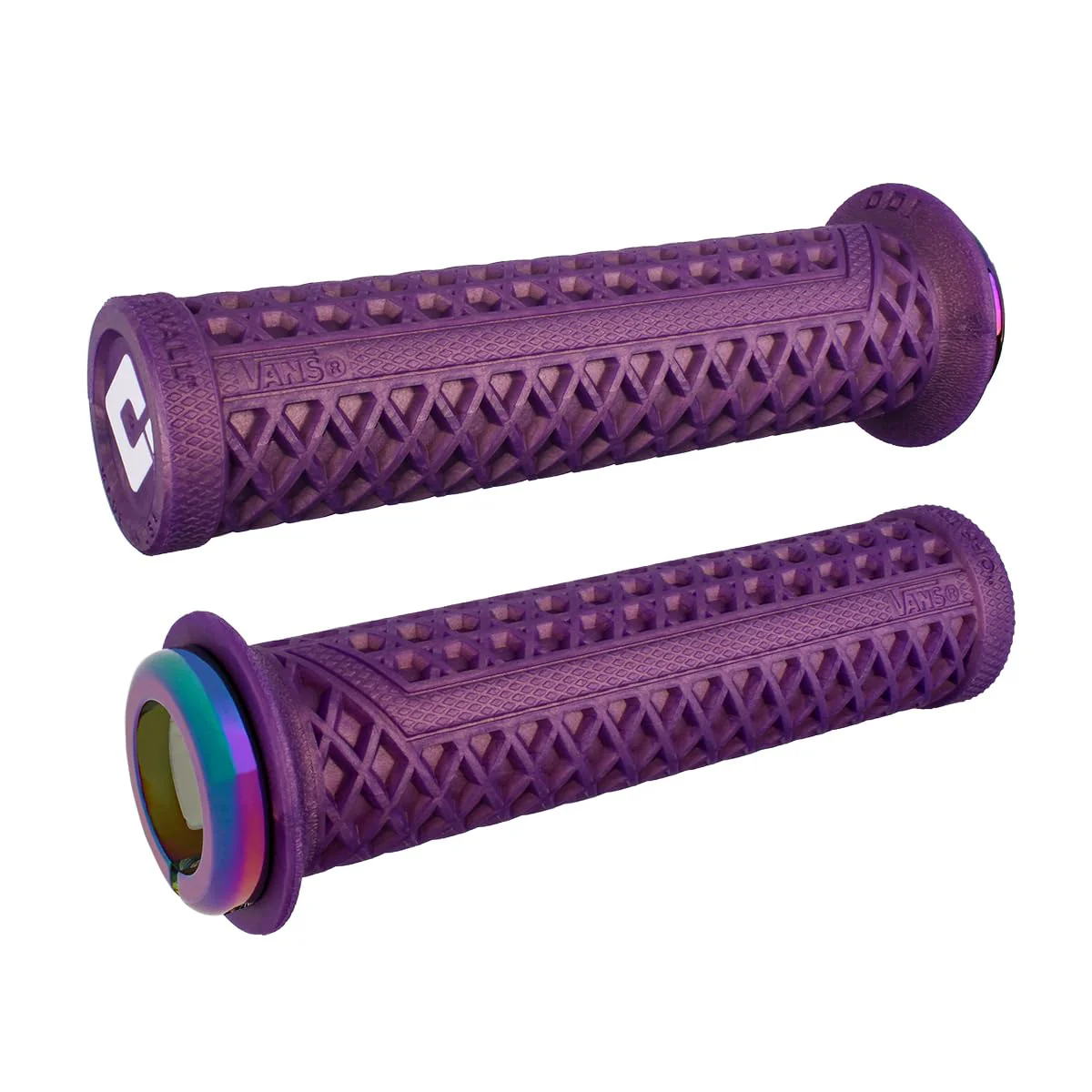 ODI Vans v2.1 Lock-On Grips - Iridescent Purple Oil Slick