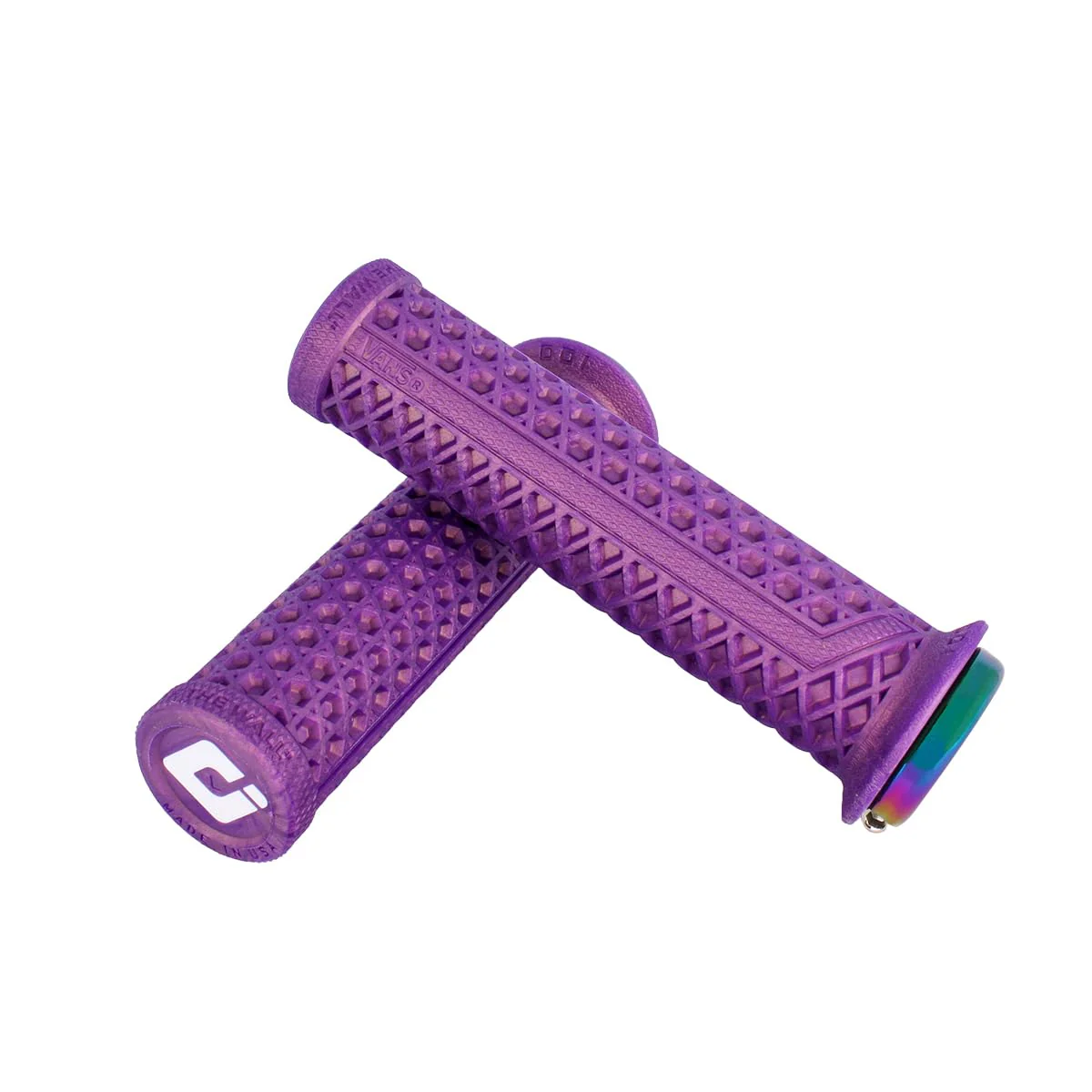 ODI Vans v2.1 Lock-On Grips - Iridescent Purple Oil Slick - Image 2