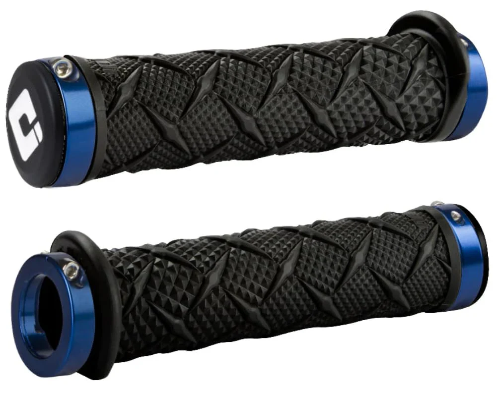 ODI X-Treme Lock-On ATV Hand Grips - Black/Blue Clamps/One Size