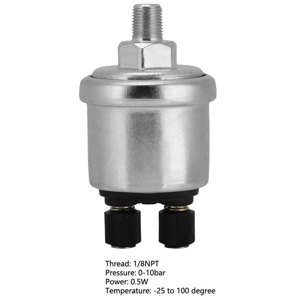 Oil Pressure Sensor 0 to 10 Bar 1/8NPT Universal Oil Pressure Sensor for Diesel Generator - Image 4
