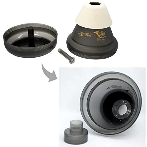 OKURA + MUTE French Horn/Bass Trombone Practice Mute - Black Single Item - Image 4