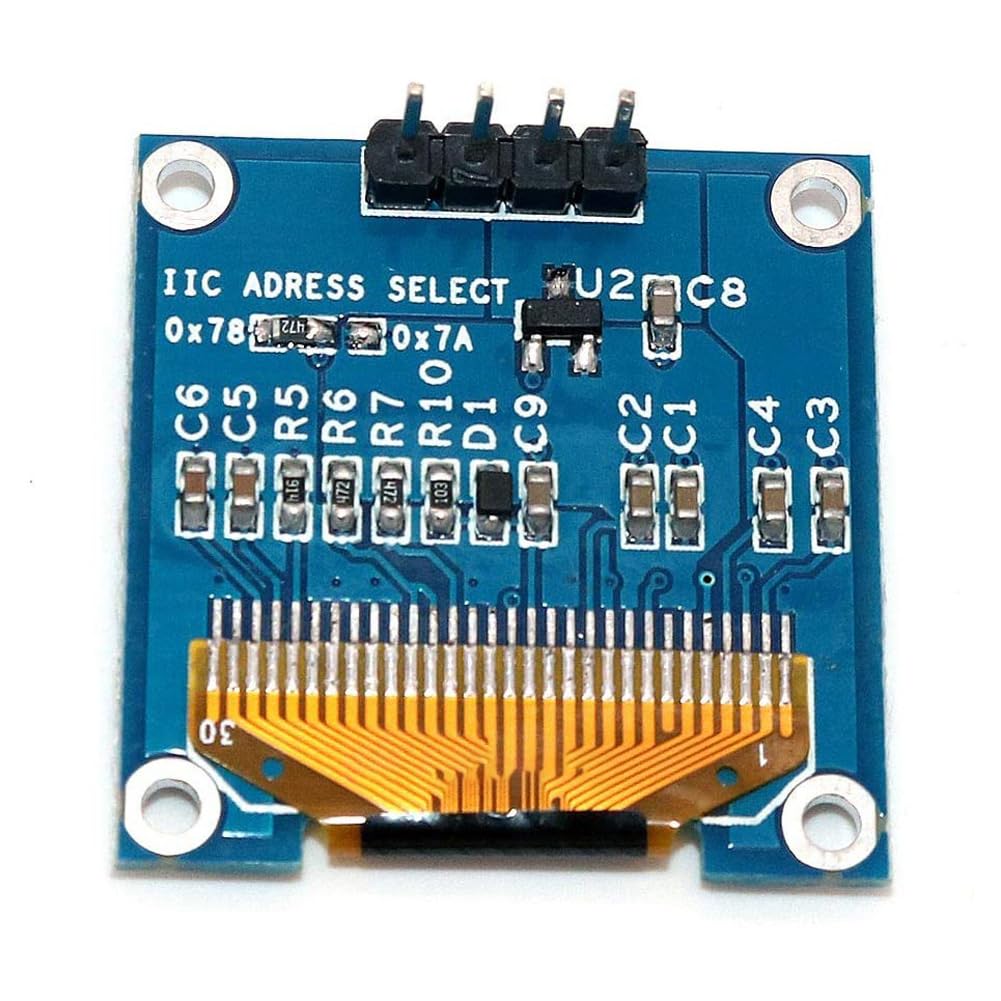 OLED Display, I2C Screen Display Module, Display Module, Self-Luminous Display Board, 0.96 Inch 128 x 64 Pixels, I2C 3.3V-5V, 4 Pins, Clear and Easy to Read Information - Image 5