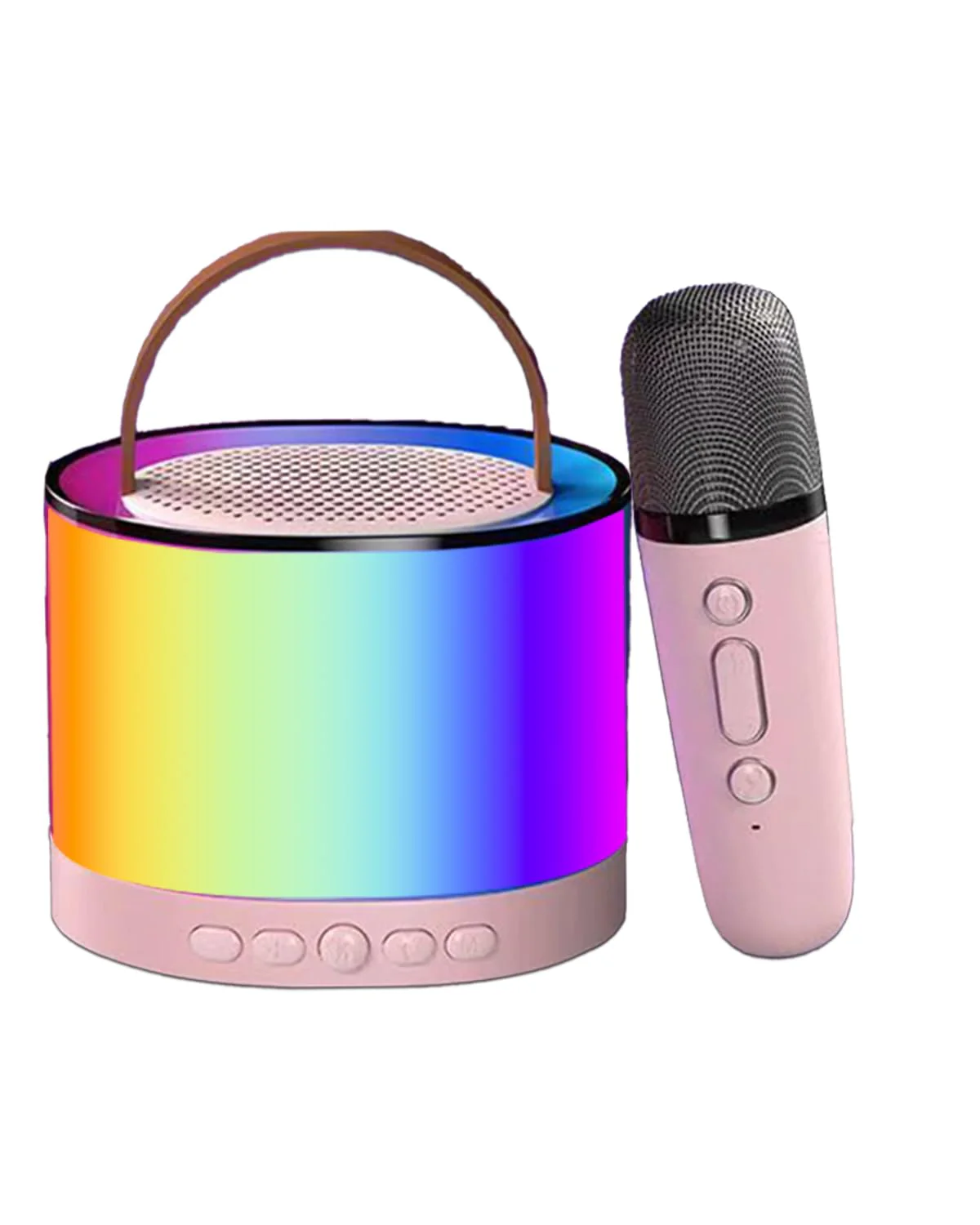 Omeyo Mini Karaoke Machine for Kids Adults, Portable APP Speaker with 2 Wireless Microphones,Toys Birthday Gifts for Girls Ages 4, 5, 6, 7, 8,9,10,11,12+ Family Home Party
