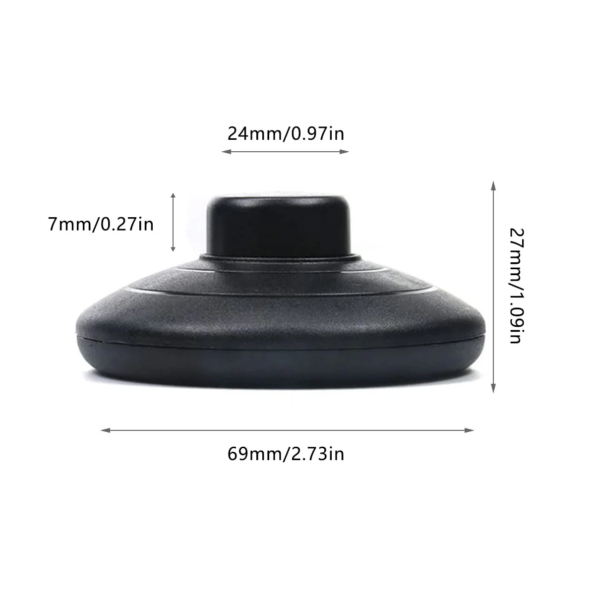 OMIGA Foot Switch Lamp Cord Switch with Push Button Self-Locking for 2 or 3 Core Cable Floor Lights and Small Appliances or Lamps Light Switch Black a - Image 3