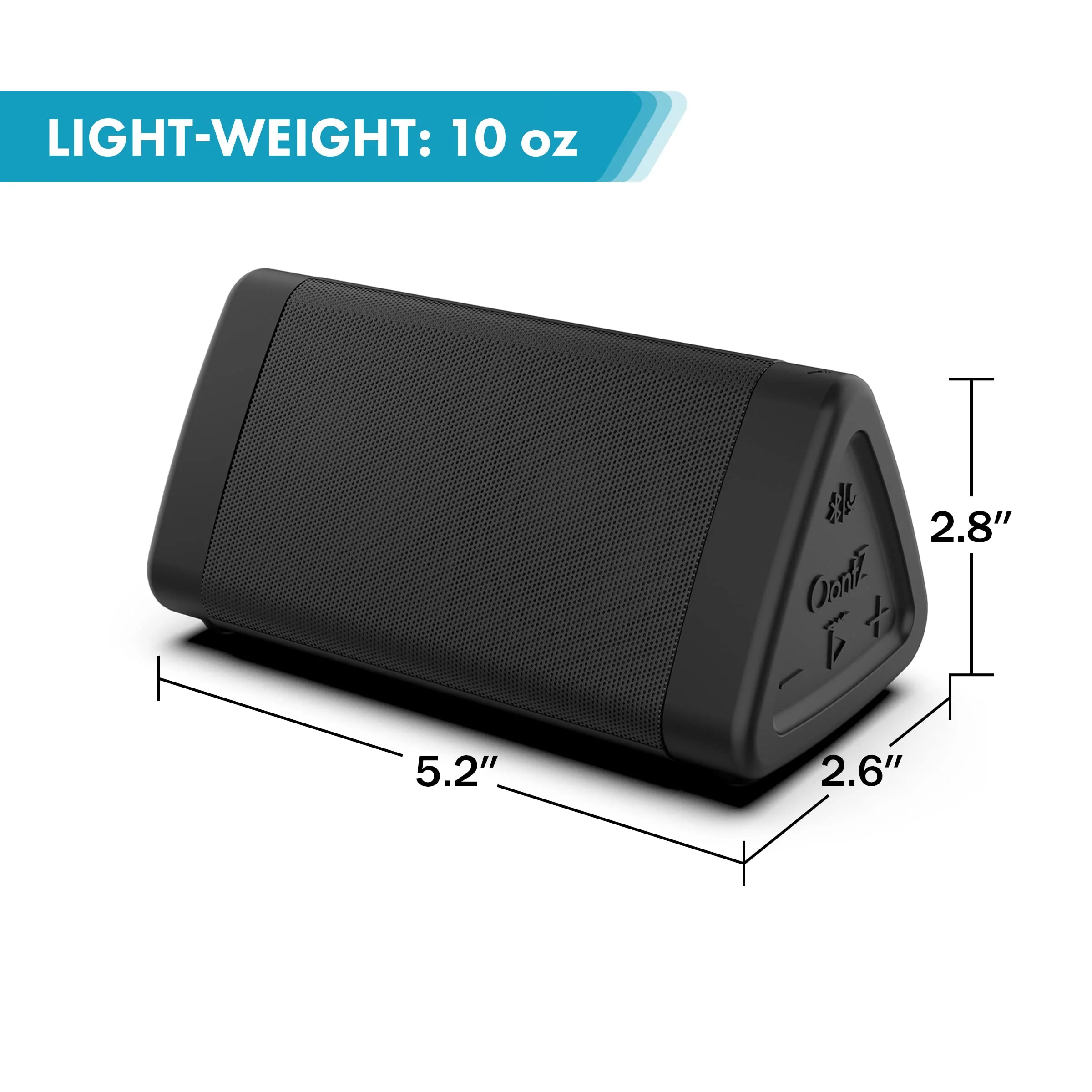 OontZ Angle 3 Bluetooth Portable Speaker, Louder Volume, Crystal Clear Stereo Sound, Rich Bass, 100 Foot Wireless Range, Microphone, IPX5, Bluetooth Speakers (Black) Black - Image 8