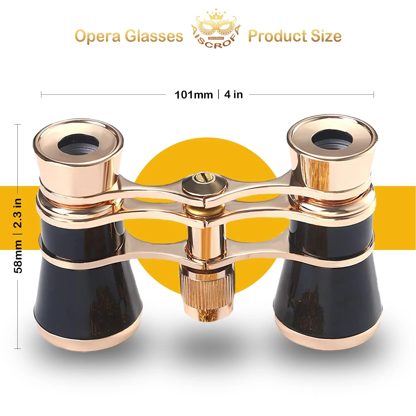 Opera Glasses,3X25 Theater Binoculars with Foldable and Extendable Handle,Mini Binocular Compact Lightweight,Portable Theater Glasses for Adults Kids Women in Musical Concert Black with Handle - Image 3
