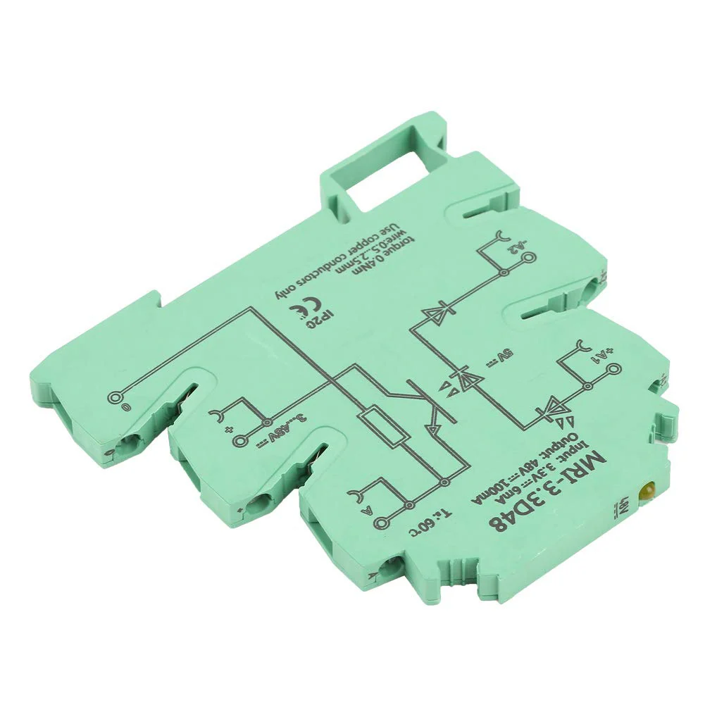 Optocoupler, PLC Relay, MRI-3.3D48 DC Separates Photoelectric Coupler Separating PLC Relay Module Input 3.3VDC Output 3-48VDC