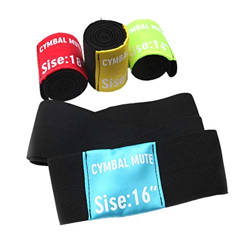 OriGlam 4pcs Drum Cymbal Mute, Practice Silencer Dampener, Cymbal Mute Circle Ring Drum Set, Practice Silencers (14,16,18,20 Inch) - Image 7