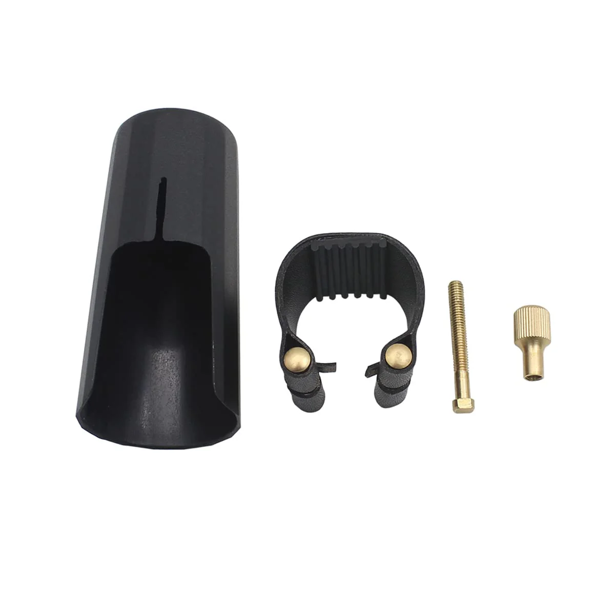 OriGlam Woodwinds Alto Saxophone Mouthpiece Cap, Leather Ligature Fastener with Plastic Mouthpiece Cap for Sax Saxophone (Alto) - Image 7