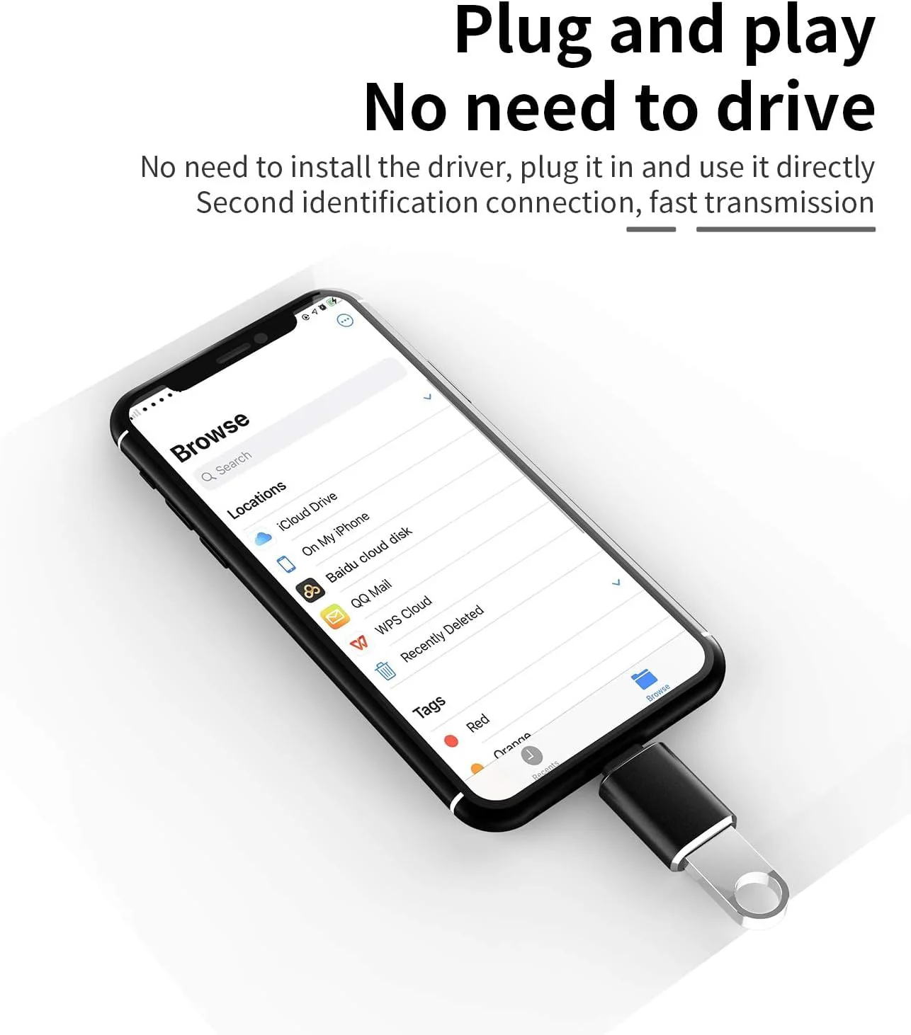 OTG Lightning Male to USB 3.0 Female Adapter OTG Compatible iPhone 14 13 12 11 Xr X XS 8 7 Plus Max iPad Air Pro Mini,Support Camera Card Reader Mouse Keyboard Hubs Piano Converter Connect U Disk - Image 7