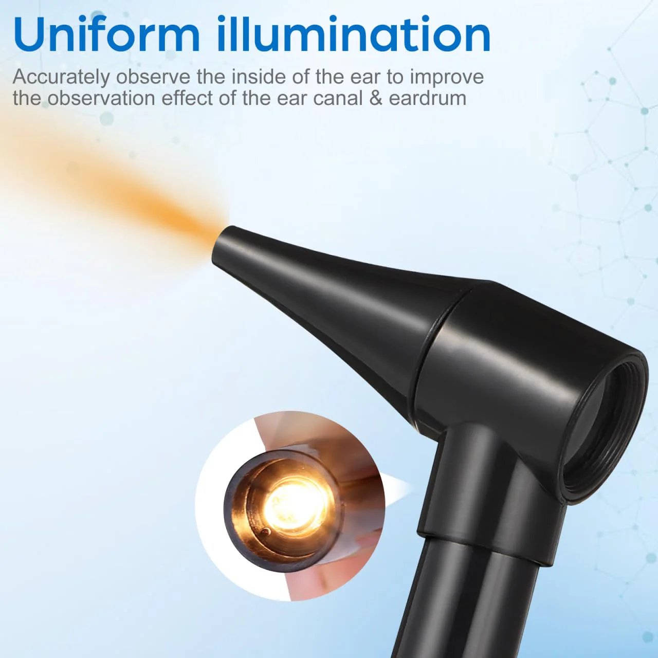 Otoscope Medical Diagnostic Tool Clinical Magnification Lens Eye Care Ear Care Set - Image 4
