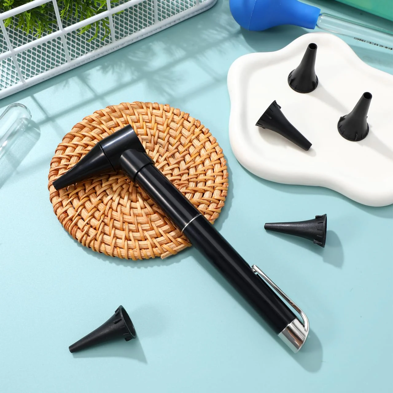Otoscope Medical Diagnostic Tool Clinical Magnification Lens Eye Care Ear Care Set - Image 9
