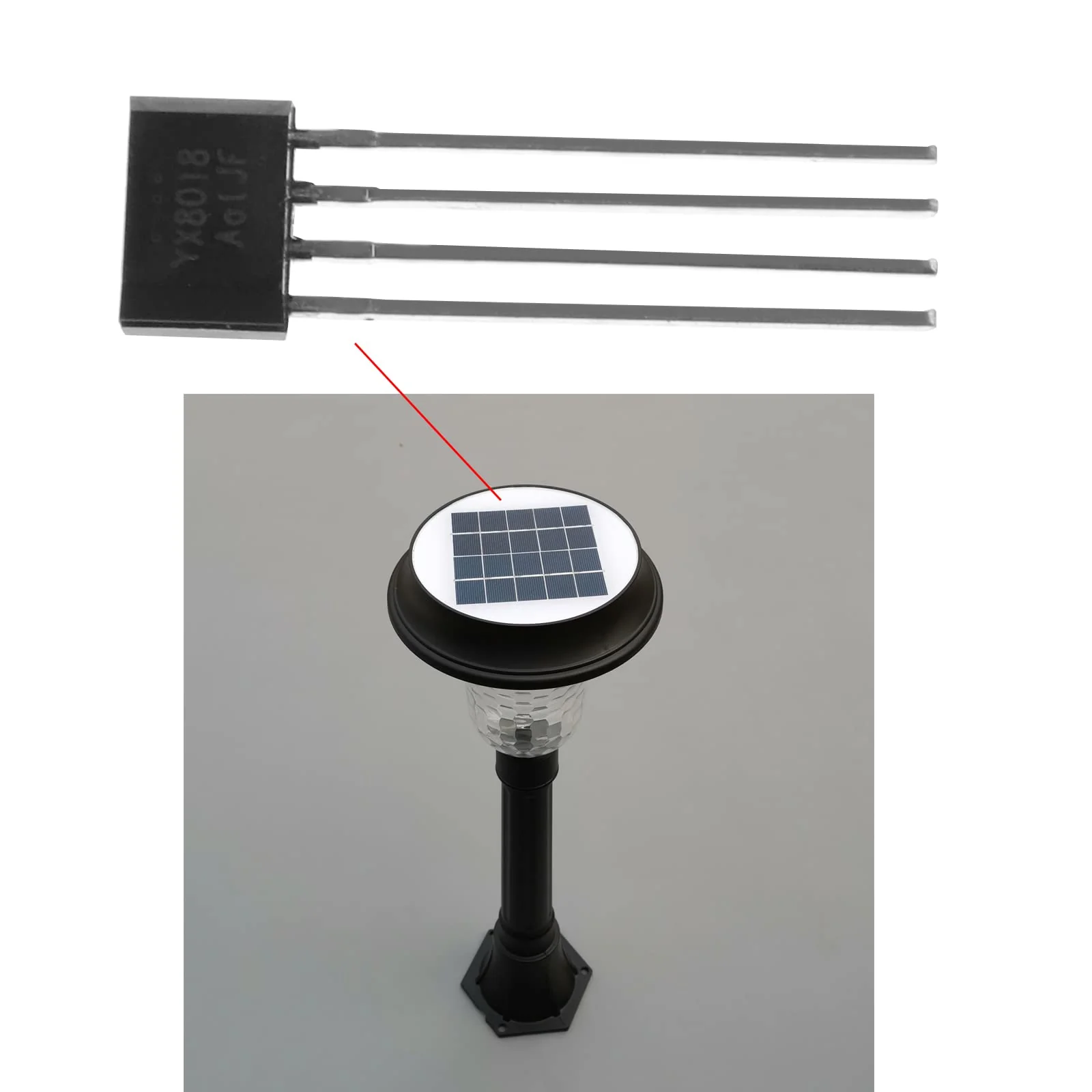 OTOTEC 20 Stück YX8018 Solar Lichtsteuerung Chip Garten LED Treiber Licht Transistor TO-94 1,2V 30mA Elektronische Komponente - Image 2