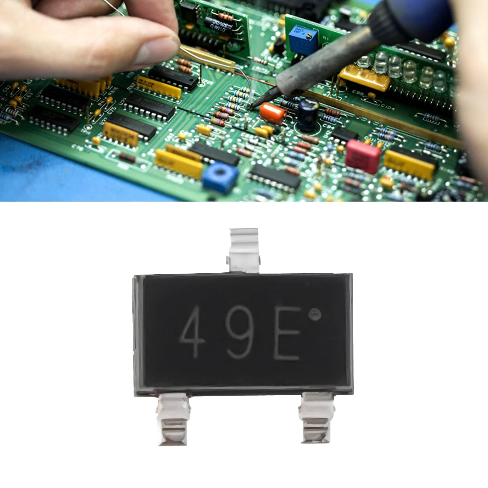 OTOTEC 20pcs SMD Sensor Switch Linear Hall Effect 49E SS49E AH49E Compatible with Motor Control Read Magnetic Code - Image 3