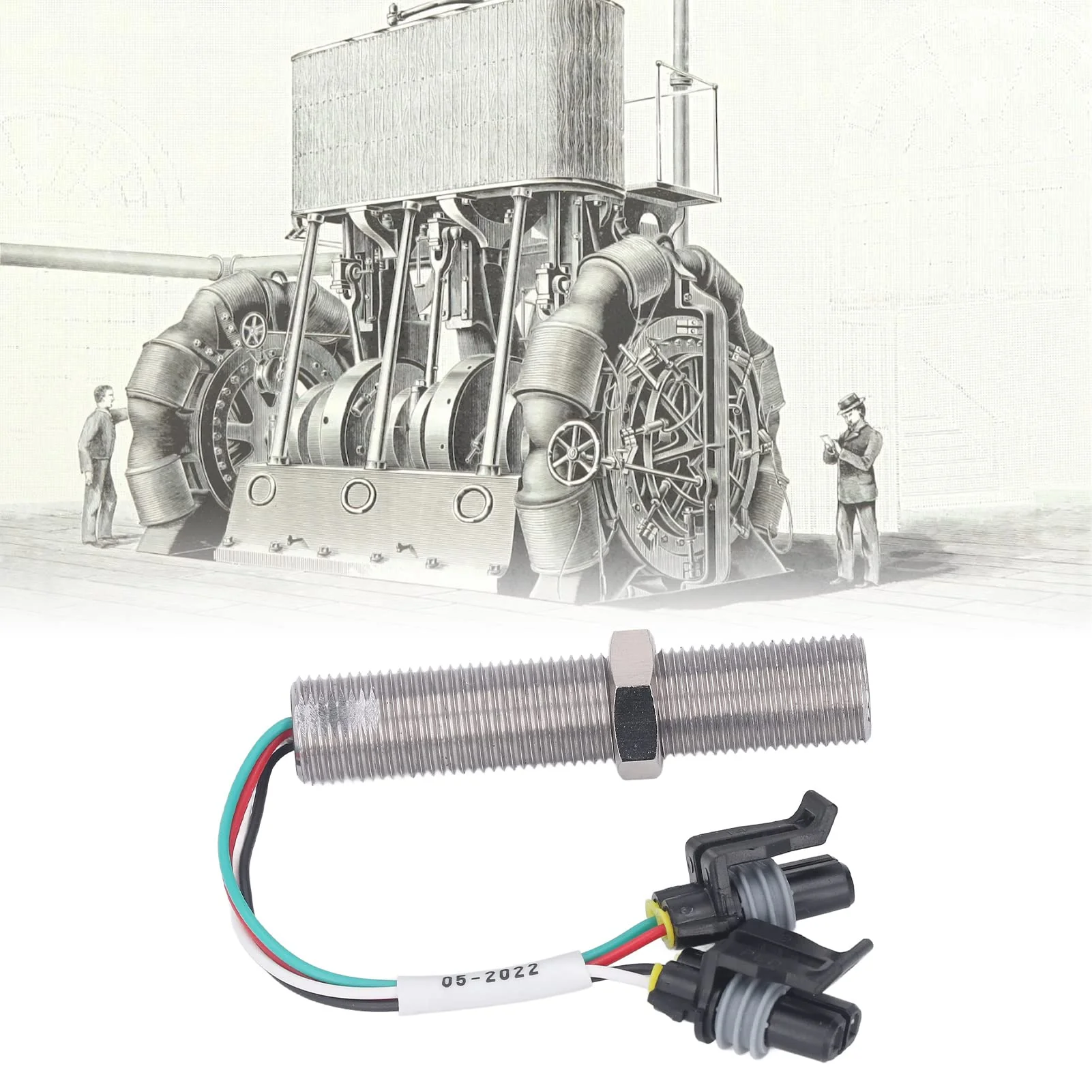 Ouitble Inductive Proximity Sensor, 5/8 M16 Magnetic Pickup UNaF Stainless Steel MSP6732 Generator MPU Speed Sensor Distance Detection Module for Robot Obstacle Avoidance/1291 - Image 5