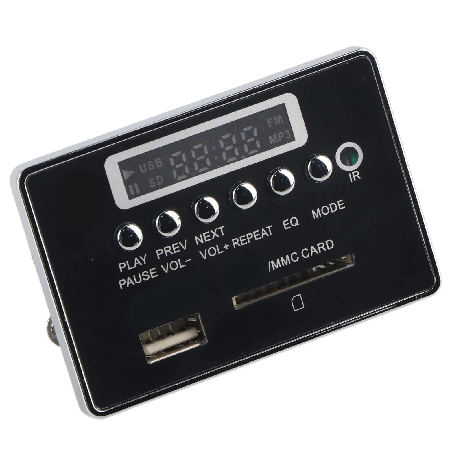 Oumefar DC 12V Bluetooth Audio Decoder Board Module USB SD TF FM Radio Lossless WMA/WAV for Reading Songs etc(12V Black) - Image 4