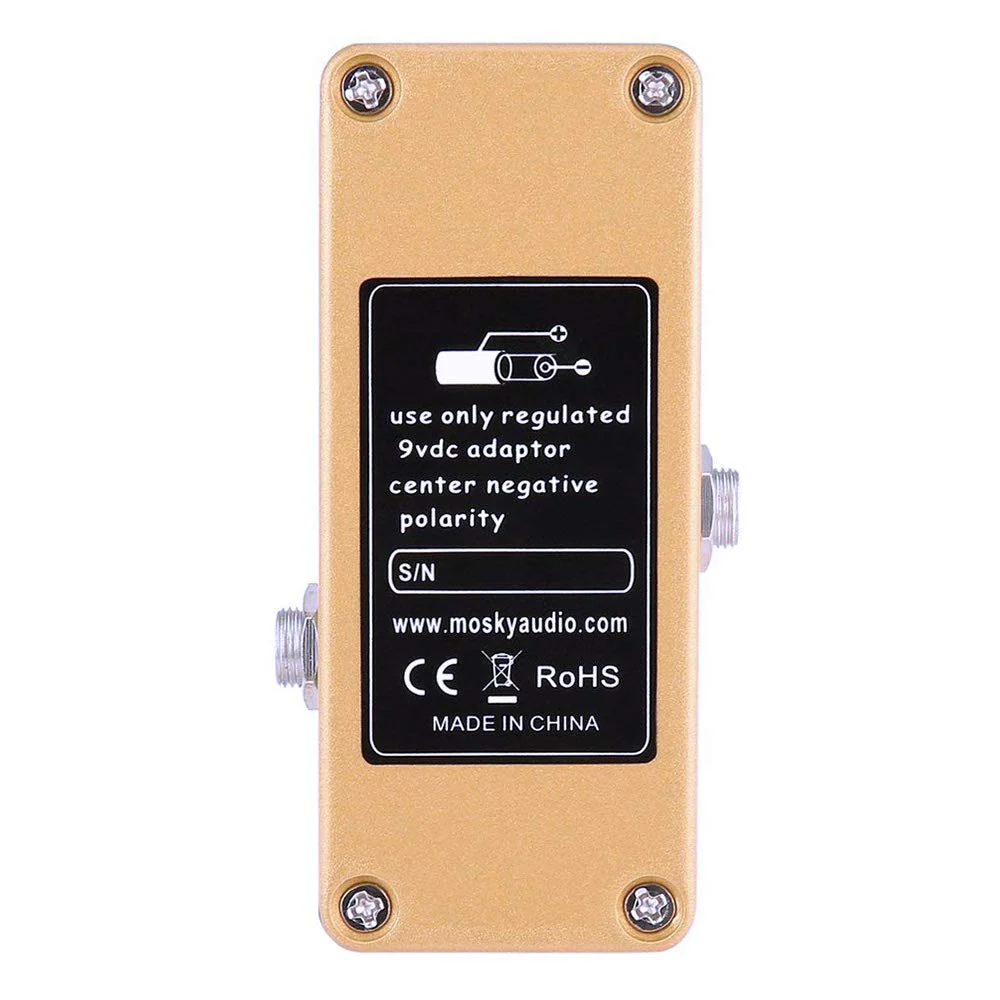 Overdrive Function Guitar Effect Pedal with True Bypass for Electric Guitar (Golden Horse) Golden Horse - Image 6