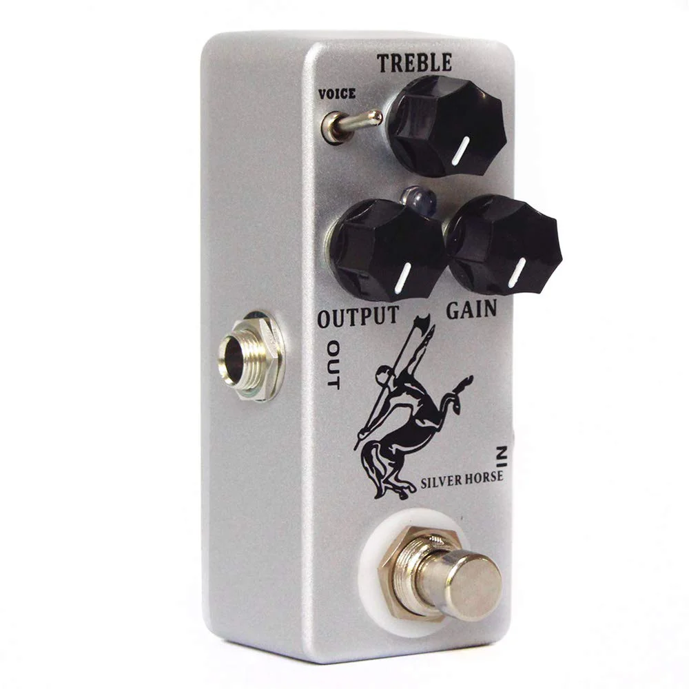 Overdrive Function Guitar Effect Pedal with True Bypass for Electric Guitar Silver Horse - Image 2