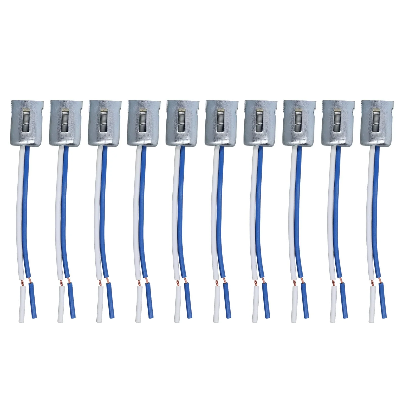 Pack of 10 Lamp Holder, DC 12 V 1157 Lamp Bulb Socket, Car Wiring Socket, LED Indicator Holder with 3.5 Inch Wiring Harness, Renovation Socket, Wire Connector, Lamp Holder for 1157 Bulbs