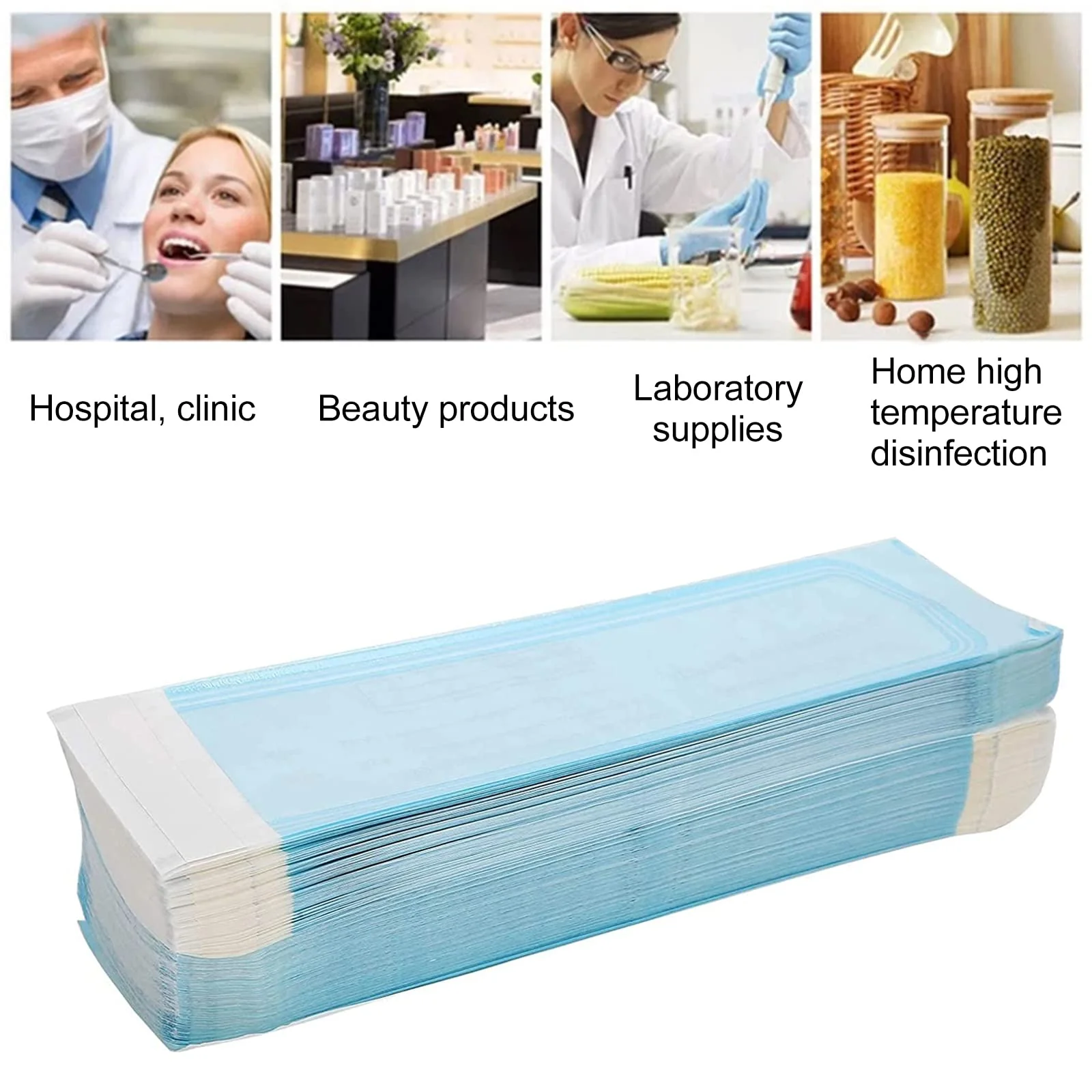 Pack of 100 Sterilisation Bags, Self-Sealing Sterilisation Bags, Autoclave Self-Sealing Sterilisation Bags, Small, 70 x 230 mm - Image 5
