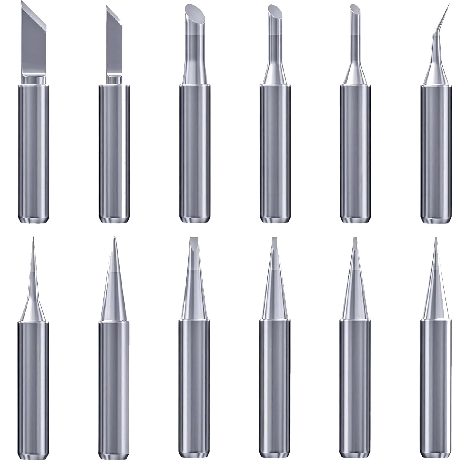 Pack of 12 900 m soldering tips, soldering iron tips, universal soldering tip, lead-free material, soldering station, replacement welding equipment accessories, soldering iron tip, applicable Ersa