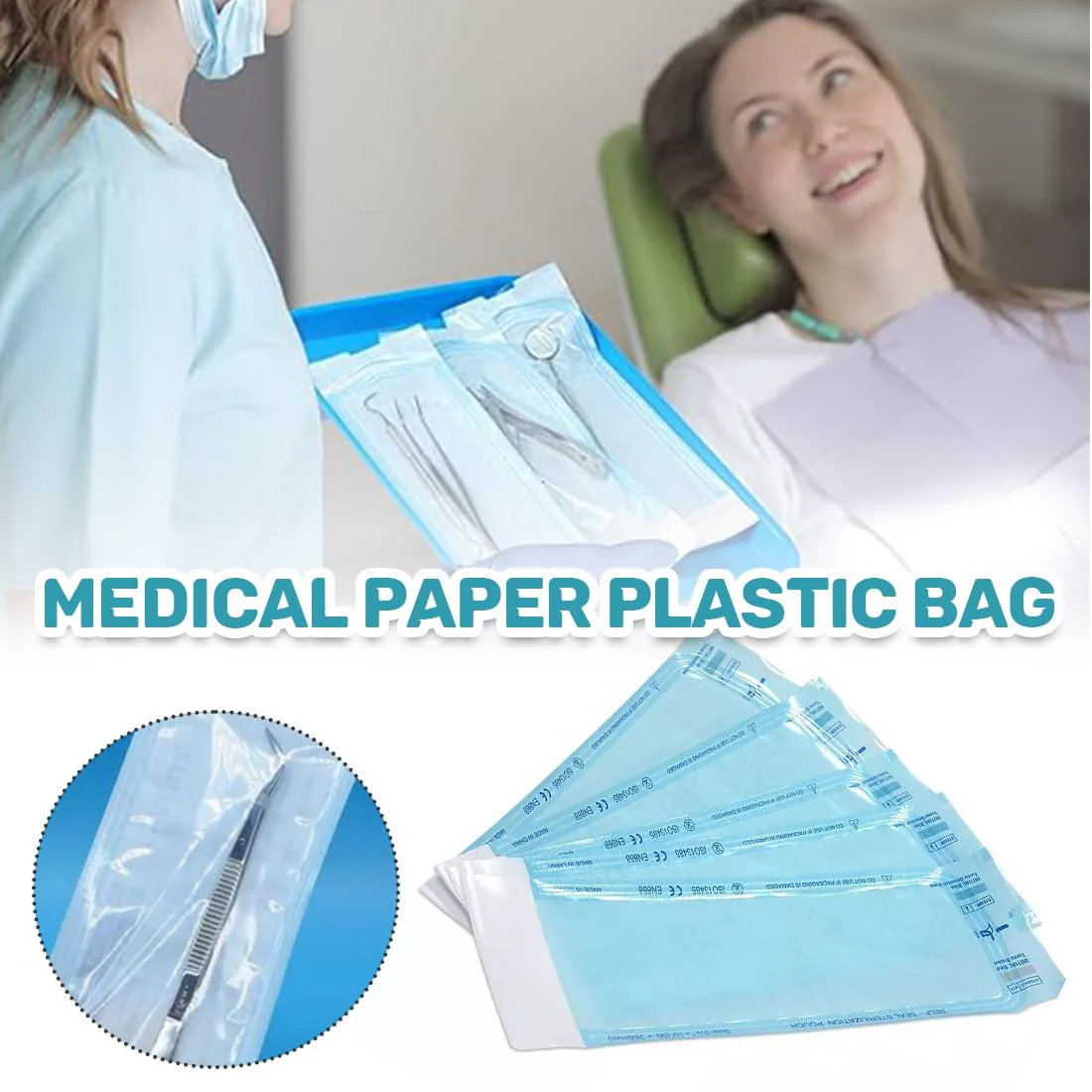 Pack of 150 Sterilisation Bags, Self-Sealing Sterilisation Bags, Sterilisation Bags, Dental Self-Sealing Sterilisation Bags - Image 4