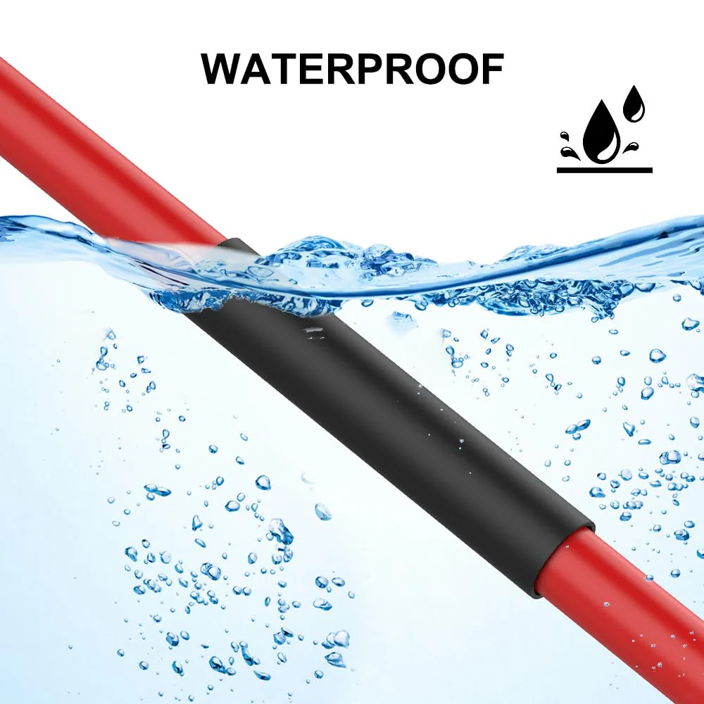Pack of 2 4:1 Heat Shrink Tubing, Heat Shrink Tubing, Waterproof, Diameter 24 mm & 2 m Length, Heat Shrink Tube with Adhesive, Heat Shrink Tube Black (Red) for Cable Insulation, Marking, Cable 4:1 Ø24mm & 2m - Image 6