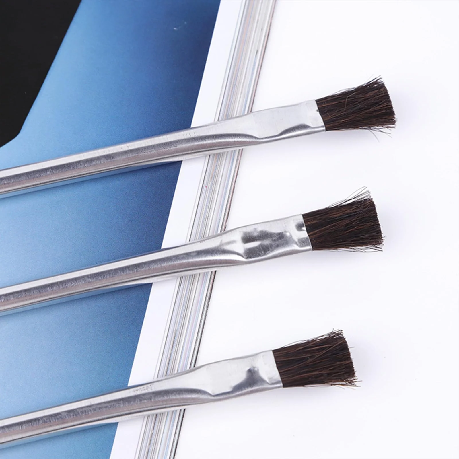Pack of 2 flux brushes, flux brush, suitable for soldering circuit boards, acid flux brush, soldering brush for drilling water, soldering water, crafts, other universal applications, 15 cm - Image 7