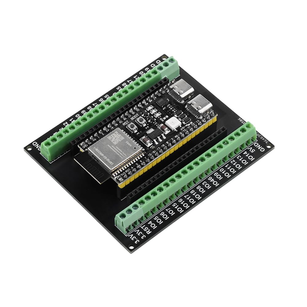 Pack of 2 for ESP32 Expansion Board, 1 in 2 Microcontroller Development Board Compatible with 44Pin for ESP32 S3 N8R2 N16R8 Development Board 2 x expansion board - Image 6